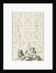 Twelve heads in different positions, labeled 1-12 by Willem Goeree