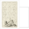 Twelve heads in different positions, labeled 1-12 by Willem Goeree