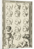 Twelve heads, marked A-M by Willem Goeree