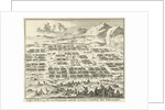 Tent Camps of the twelve tribes of Israel arranged around the tabernacle by Willem Goeree