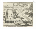 View of the court and the Tabernacle by Willem Goeree
