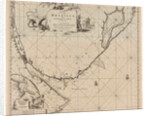 Sea chart of part of the coast of Brazil, Uruguay and Argentina by Johannes van Keulen I
