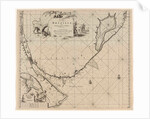 Sea chart of part of the coast of Brazil, Uruguay and Argentina by Johannes van Keulen I
