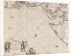 Sea chart of part of the coast of Brazil in the Most Holy Bay by Johannes van Keulen I