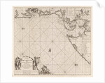 Sea chart of part of the coast of Brazil in the Most Holy Bay by Johannes van Keulen I