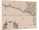 Sea chart of part of the coast of Brazil with the delta of the Amazon river by Johannes van Keulen I