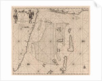 Sea chart of part of southeastern Florida and northeast of Cuba by Johannes van Keulen I