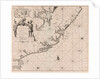 Sea chart of the coast of French Guiana by Johannes van Keulen I