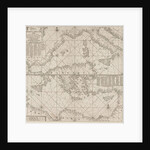 the Mediterranean Sea Map with over the western and the eastern part under by Anonymous