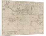 Sea chart of the coast of France between the island of Groix and the municipality of La Baule-Escoublac by Johannes van Keulen I