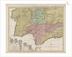 Map of the south of Spain and Portugal by unknown