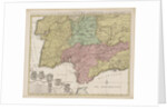 Map of the south of Spain and Portugal by unknown