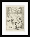 Christ and the soul personified in a forge by Pieter Arentsz II