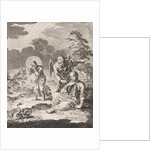 Devil asks the personified soul to leave Christ by Jan Luyken