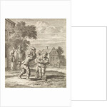 Children play a game by Pieter Arentsz II