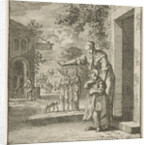 Mother points her child to a school by Cornelis van der Sys