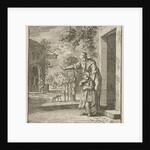 Mother points her child to a school by Cornelis van der Sys