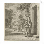 Mother points her child to a school by Cornelis van der Sys