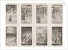 Eight New Testament scenes on a sheet by Pieter Arentsz & Cornelis van der Sys II