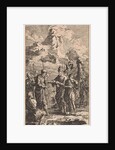 Joseph is sold by his brothers to merchants in the pit by Jan Luyken
