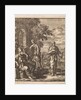 Seated man with cup and can turns from a thirsty hiker by Pieter Arentsz & Cornelis van der Sys II