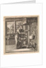 Woman reaches for the chain from a pot that hangs high above the fire by Pieter Arentsz & Cornelis van der Sys II