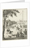 Persians on horseback practicing with bow and arrow by Pieter Jansz