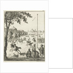 Persians on horseback practicing with bow and arrow by Pieter Jansz