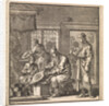 Man stokes the fire with a bellows by Pieter Arentsz & Cornelis van der Sys II