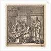 Man stokes the fire with a bellows by Pieter Arentsz & Cornelis van der Sys II