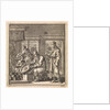 Man stokes the fire with a bellows by Pieter Arentsz & Cornelis van der Sys II