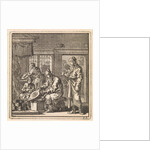 Man stokes the fire with a bellows by Pieter Arentsz & Cornelis van der Sys II
