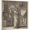 Woman holding a brush on a stick by Pieter Arentsz & Cornelis van der Sys II