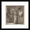 Woman holding a brush on a stick by Pieter Arentsz & Cornelis van der Sys II