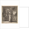 Woman holding a brush on a stick by Pieter Arentsz & Cornelis van der Sys II