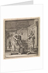 Female scrubs the floor with a scrubbing brush by Pieter Arentsz & Cornelis van der Sys II