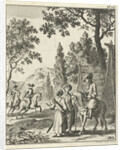 Road guards in Persia in conversation with the writer Jean de Thevenot by Jan Luyken