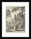 Road guards in Persia in conversation with the writer Jean de Thevenot by Jan Luyken