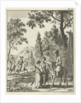 Road guards in Persia in conversation with the writer Jean de Thevenot by Jan Luyken