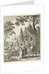 Road guards in Persia in conversation with the writer Jean de Thevenot by Jan Luyken