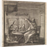 Man extinguishes a candle with a candle snuffer by Pieter Arentsz & Cornelis van der Sys II