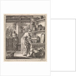 Woman cleans a pot by Pieter Arentsz & Cornelis van der Sys II