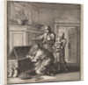 Three men near a money box by Pieter Arentsz & Cornelis van der Sys II