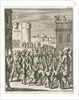 Procession of the shoemaker guild at Aleppo, preceded by a group of guys with paper pointed hats by Jan Luyken
