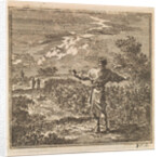 Man overlooks a rapeseed field by Pieter Arentsz & Cornelis van der Sys II