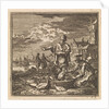 Fisher and his wife and a tub full of fish by Arentsz Pieter Cornelis van der Sys II