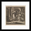 In a basement two men are looking at the trail of a snail by Pieter Arentsz & Cornelis van der Sys II
