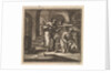 In a basement two men are looking at the trail of a snail by Pieter Arentsz & Cornelis van der Sys II