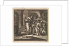 In a basement two men are looking at the trail of a snail by Pieter Arentsz & Cornelis van der Sys II
