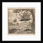 On a tree hangs a birdcage by Pieter Arentsz & Cornelis van der Sys II